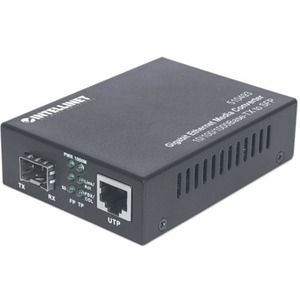 Gigabit Ethernet to SFP Media Converter, 10/100/1000Base-Tx to SFP slot, empty