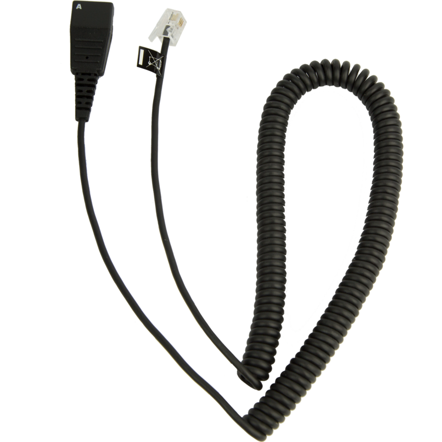 Jabra Cord - QD to Modular RJ extension coiled cord for Cisco IP