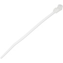 StarTech 4"(10cm) Cable Ties with Mounting Hole, 7/8"(24mm) Dia, 18lb(8kg) Tensile Strength, Nylon Zip Ties, UL Listed, 100 Pack, TAA