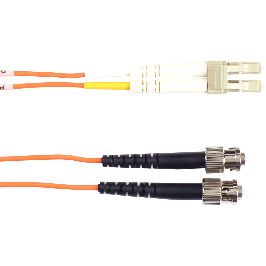 Black Box Fiber Optic Duplex Patch Network Cable - LC Male - ST Male - 6.56ft