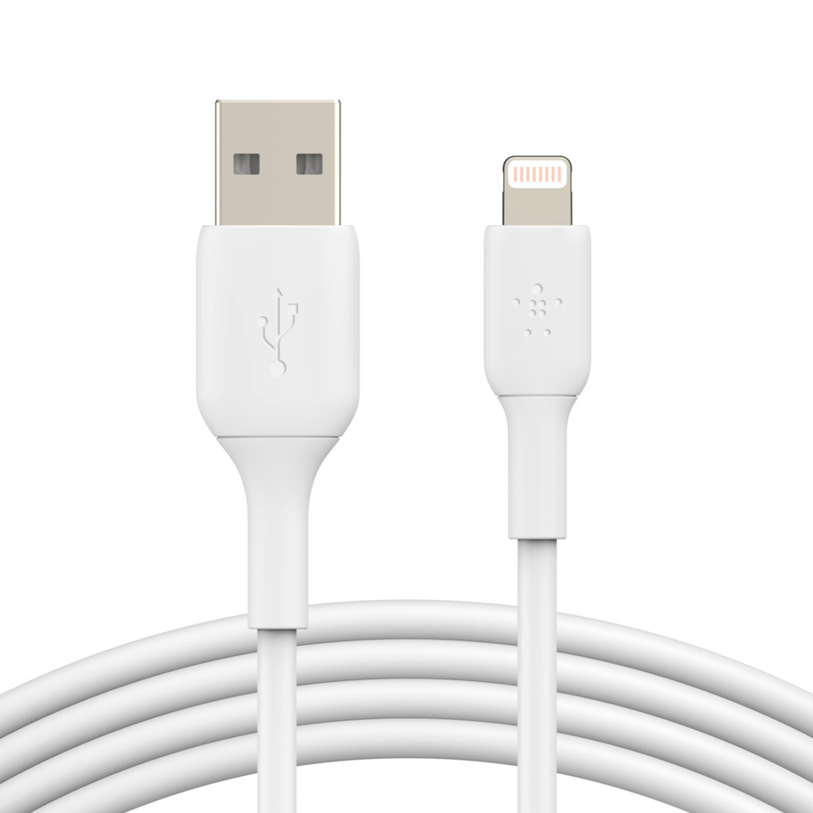 Belkin BoostCharge Lightning to USB-A Cable (3 meter / 9.9 foot, White)