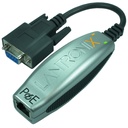 Lantronix Compact 1-Port Secure Serial (RS232) to IP Ethernet Device Server; Up to 256-bit AES encryption; Power Over Ethernet (PoE) 802.3AF