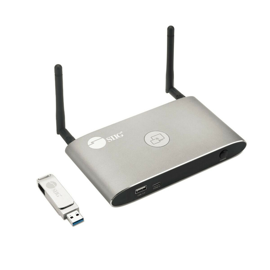 4K Dual View Wireless Media Presentation Switch Gateway - For Meetings & Boardroom Presentation