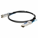 AddOn Solarflare SOLR-QSFP2SFP-1MP Compatible TAA Compliant 20GBase-CU QSFP+ to 2xSFP+ Direct Attach Cable (Passive Twinax, 1m)
