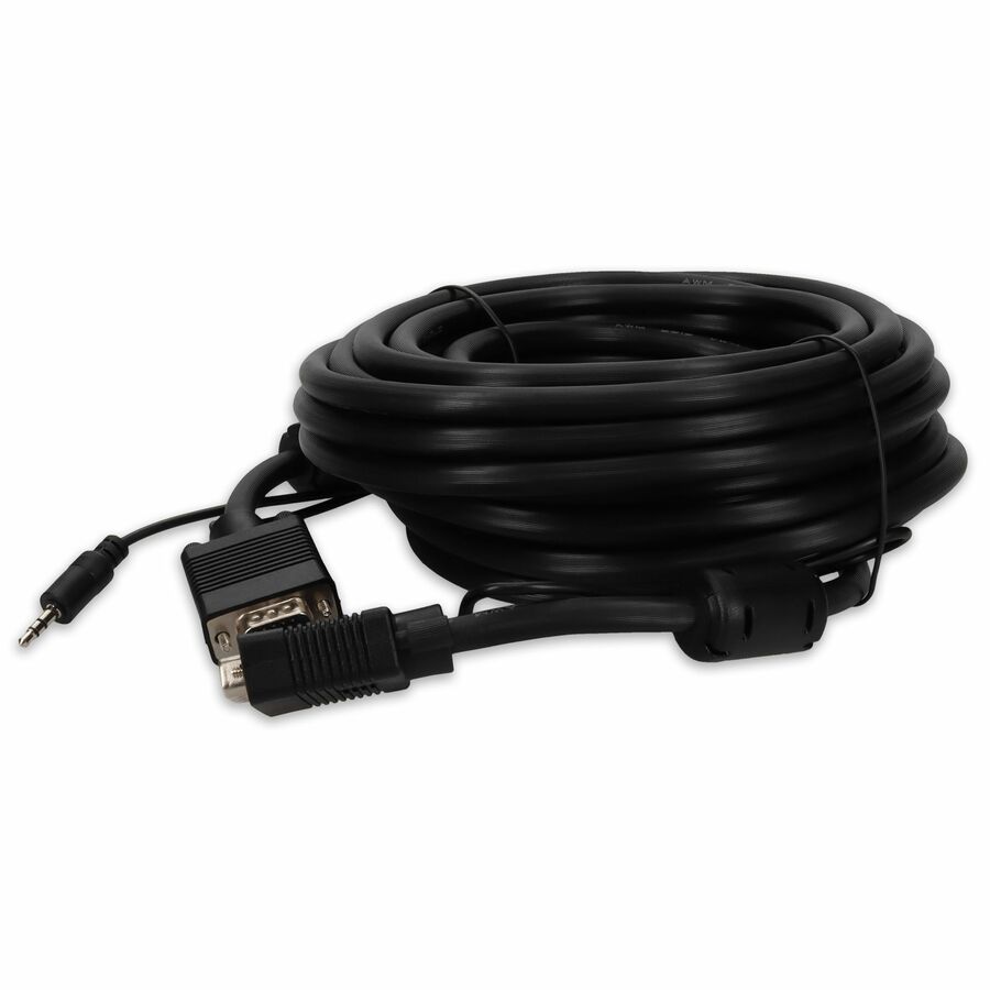 AddOn 35ft VGA Male to VGA Male Black Cable For Resolution Up to 1920x1200 (WUXGA)