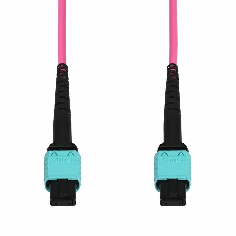 AddOn 15m MPO/UPC to MPO/UPC Magenta OM4 OFNR (Riser-Rated) 12-Strand Fiber Patch Cable