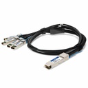 AddOn Mellanox® MCP7F00-A001 Compatible TAA Compliant 100GBase-CU QSFP28 to 4XSFP28 Direct Attach Cable (Passive Twinax, 1m)
