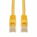 AddOn 6in Yellow CAT 6A PVC Ethernet Cable Snagless Bubble Boot RJ-45 M/M