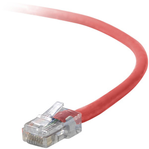 Belkin Cat5e Patch Cable - RJ-45 Male - RJ-45 Male - 12" - Red