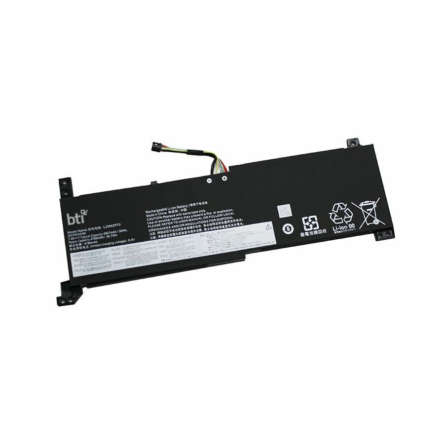 BTI 5B11B36278-BTI 7.68V 38WHR LI-ION BATTERY 5B11B36278, 5B11B36280, L20M2PF0, SB11B36282, 5B11C94112, 5B11N52011, 5B11N52033, L20L2PF0, SB11N52004, 5B11N52038, SB11N52008, L20B2PF0, 5B11N52049, 5B11B36273, V14 G4 IRU, V14 G4 IRU 83A0, V15 G4 IRU, V15 G4 IRU 83A1, V15 G4 IRU 83CC, V14 G4 IAH