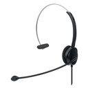 Mono On-Ear Headset (USB), Microphone Boom (padded), Retail Box Packaging, Adjustable Headband, In-Line Volume Control, Ear Cushion, USB-A for both sound and mic use, cable 1.5m, Three Year Warranty