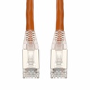 AddOn 1.5ft Orange CAT 6A Shielded PVC Ethernet Cable Snagless Easy Clear Boot RJ-45 M/M