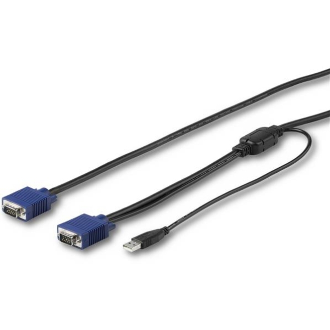 StarTech 6 ft. (1.8 m) USB KVM Cable for StarTech Rackmount Consoles - VGA and USB KVM Console Cable (RKCONSUV6)