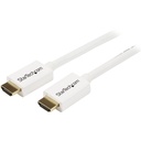 StarTech 10 ft CL3 Rated HDMI Cable w/ Ethernet, In Wall Rated HDMI Cable, 4K 30Hz UHD HDMI Cord, HDMI 1.4 Video/Display Cable, White