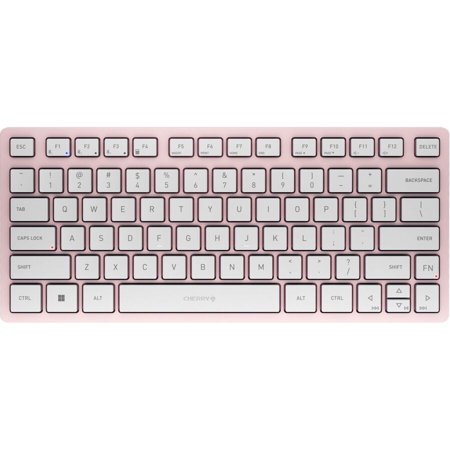 CHERRY KW 7100 Keyboard - Multi-Device, Compact, 3 Bluetooth Channels, AES-128 Encryption, Status LEDS, Abrasion-proof Key Legends