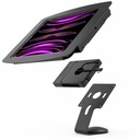 Compulocks Mounting Enclosure for Tablet, Hub - Black - 12.90" Screen Support - 75 x 75, 100 x 100 - VESA Mount Compatible - Powder Coated Steel, High-grade Aluminum