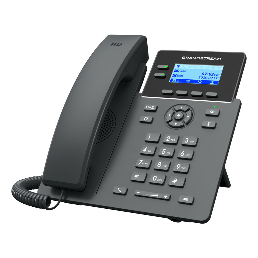Grandstream GRP2602 IP Phone - Corded - Corded - 5 Multiple Conferencing - Wall Mountable, Desktop