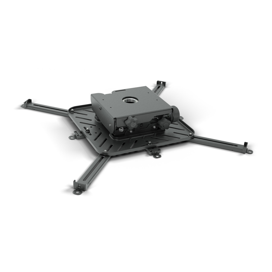 Chief X-Large Universal Tool-Free Projector Mount - Includes Universal Interface - Black