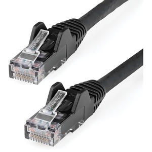 StarTech 125ft CAT6 Ethernet Cable - Black Snagless Gigabit - 100W PoE UTP 250Mhz Category 6 Patch Cord UL Certified Wiring/TIA