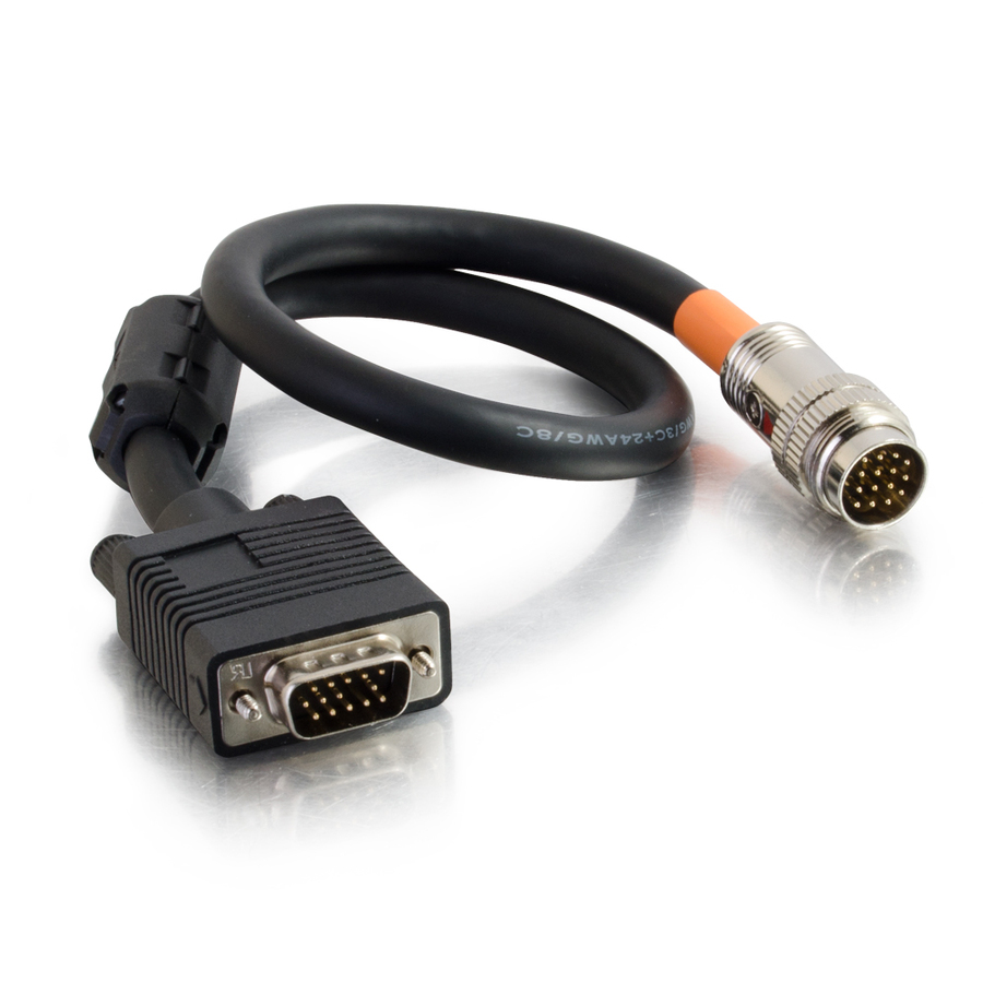C2G 1.5ft RapidRun VGA (HD15) Flying Lead