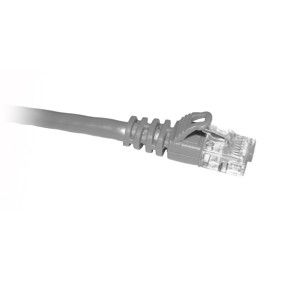 ENET Cat6 Gray 1 Foot Patch Cable with Snagless Molded Boot (UTP) High-Quality Network Patch Cable RJ45 to RJ45 - 1Ft