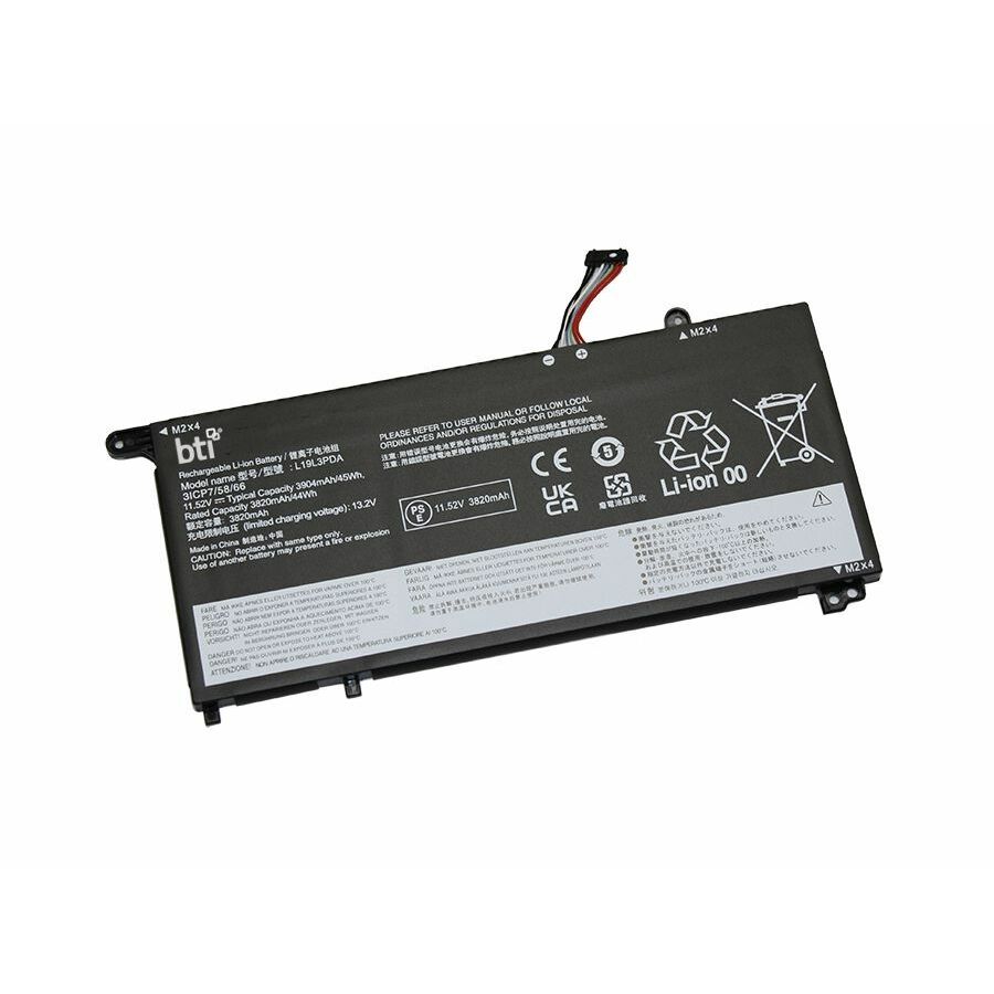 BTI 5B10Z21197-BTI 11.58V 44WHR LI-ION BATTERY 5B10Z21197, 5B10Z21198, 5B10Z21202, 5B10Z21210, 5B11N52052, 5B11N52054, 5B11N52073, 5B11N52076, L19C3PDA, L19D3PDA, L19L3PDA, L19M3PDA, SB10Z21196, SB10Z21199, SB10Z21203, SB10Z21208, SB11N52079, SB11N52080