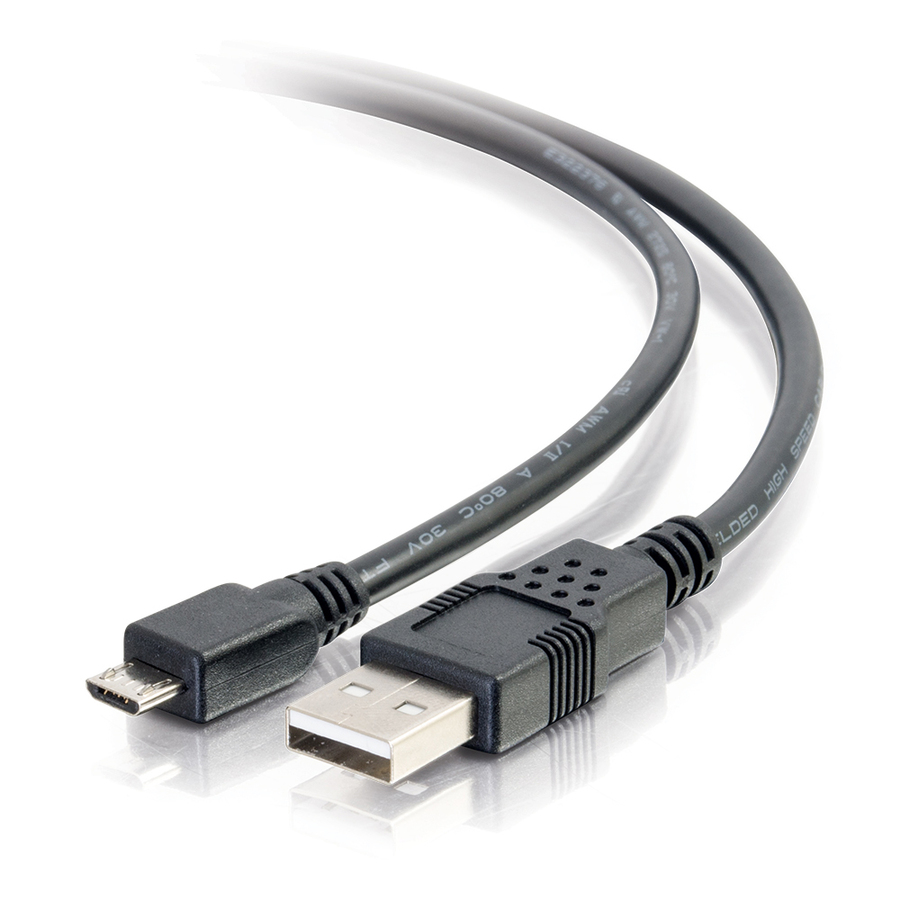 C2G 1m USB Charging Cable - USB A to Micro-B - USB Phone Cable M/M 3ft