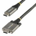 StarTech 3.3ft (1m) USB-C Cable, Side Screw Locking, USB 10Gbps, 100W (5A) PD, 8K 60Hz / 4K 144Hz DP Alt Mode, USB-IF Certified
