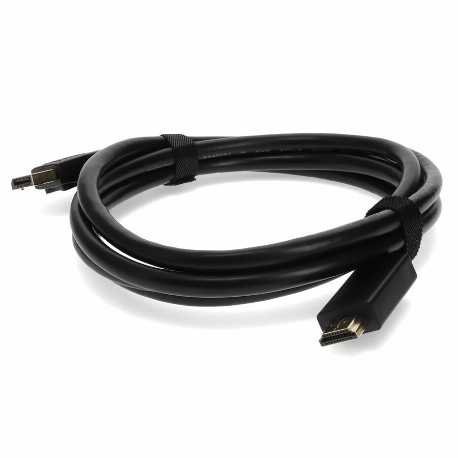 AddOn 2m DisplayPort Male to HDMI Male Black Cable Which Requires DP++ For Resolution Up to 3840x2160 (4K UHD)