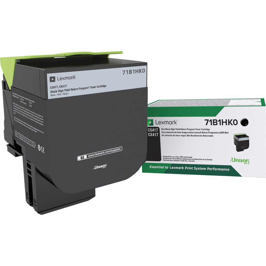 Lexmark Unison Original High Yield Laser Toner Cartridge - Black - 1 Each - 6000 Pages