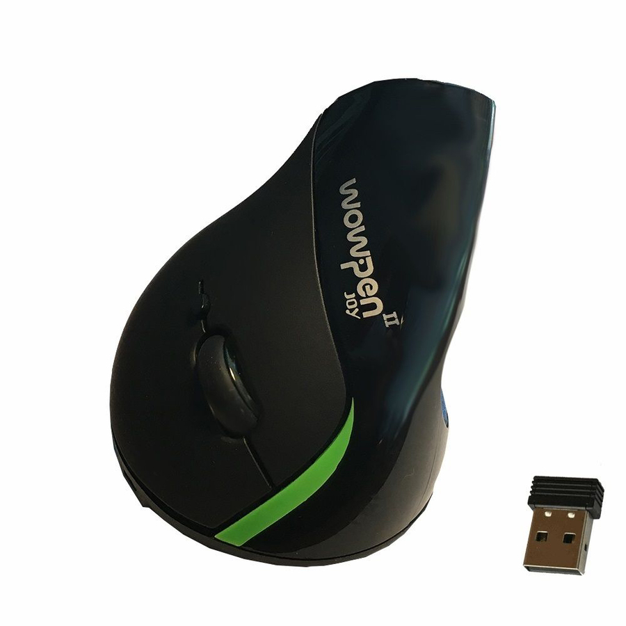 WOW PEN JOY II WIRELESS ERGONOMIC COMPUTER MOUSE BLACK