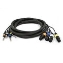 Monoprice 10ft 4-Channel TRS Male to XLR Female Snake Cable