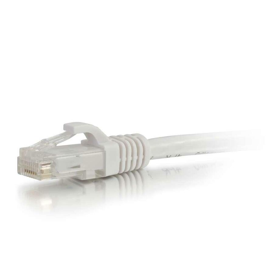 C2G 7ft Cat6 Ethernet Cable - Snagless Unshielded (UTP) - White