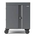 Bretford CUBE Cart - 2 Shelf - 4 Casters - Steel - 30" Width x 26.50" Depth x 37.50" Height - Charcoal - For 32 Devices