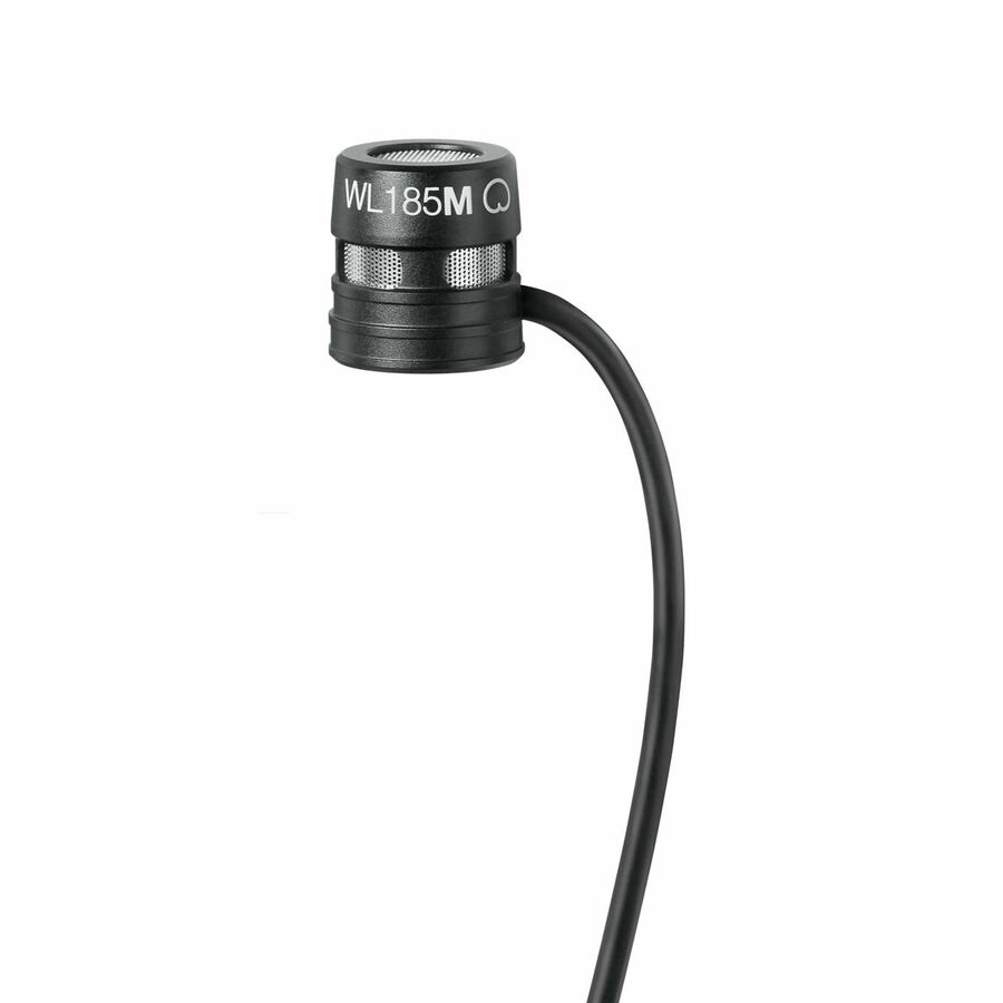 Shure WL185m Wired Condenser, Dynamic Microphone for Wireless Transmitter, Transportation - Black