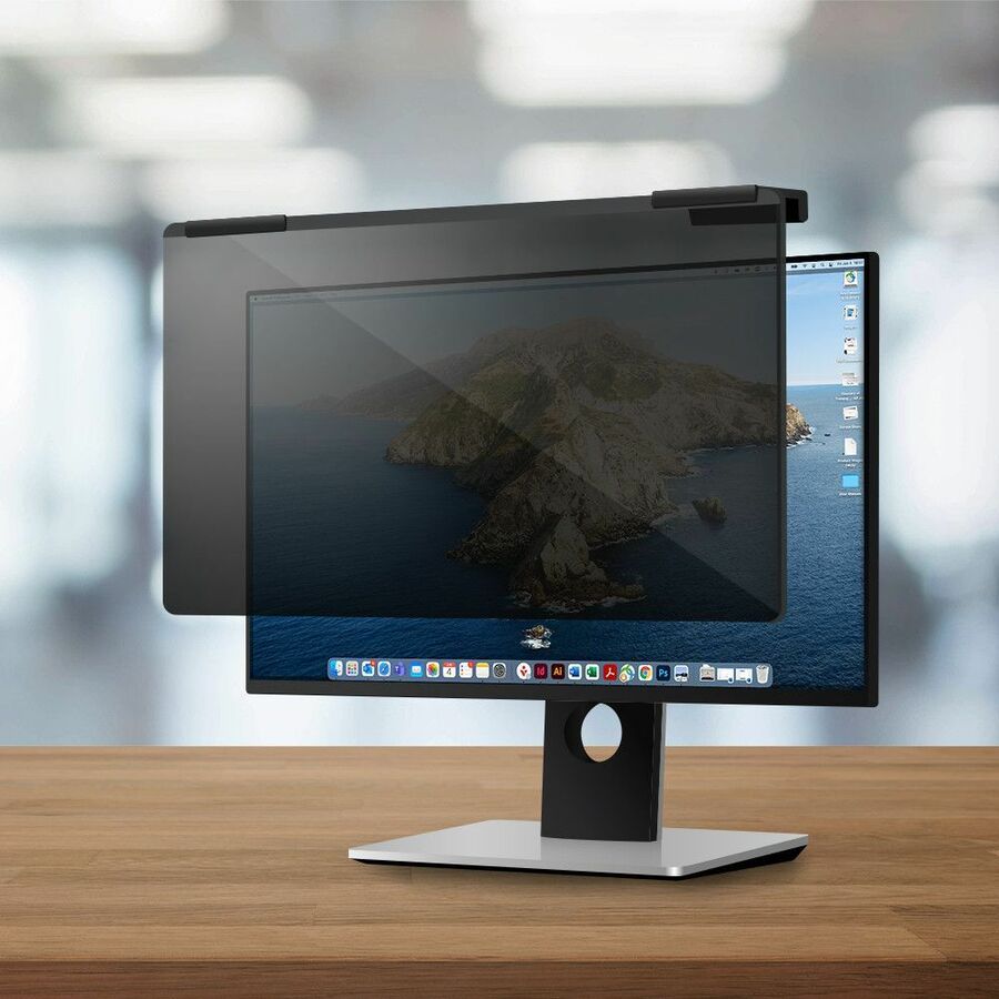 AddOn 27 in. Acrylic Privacy Screen with Attachment Pins 16:9 Ratio