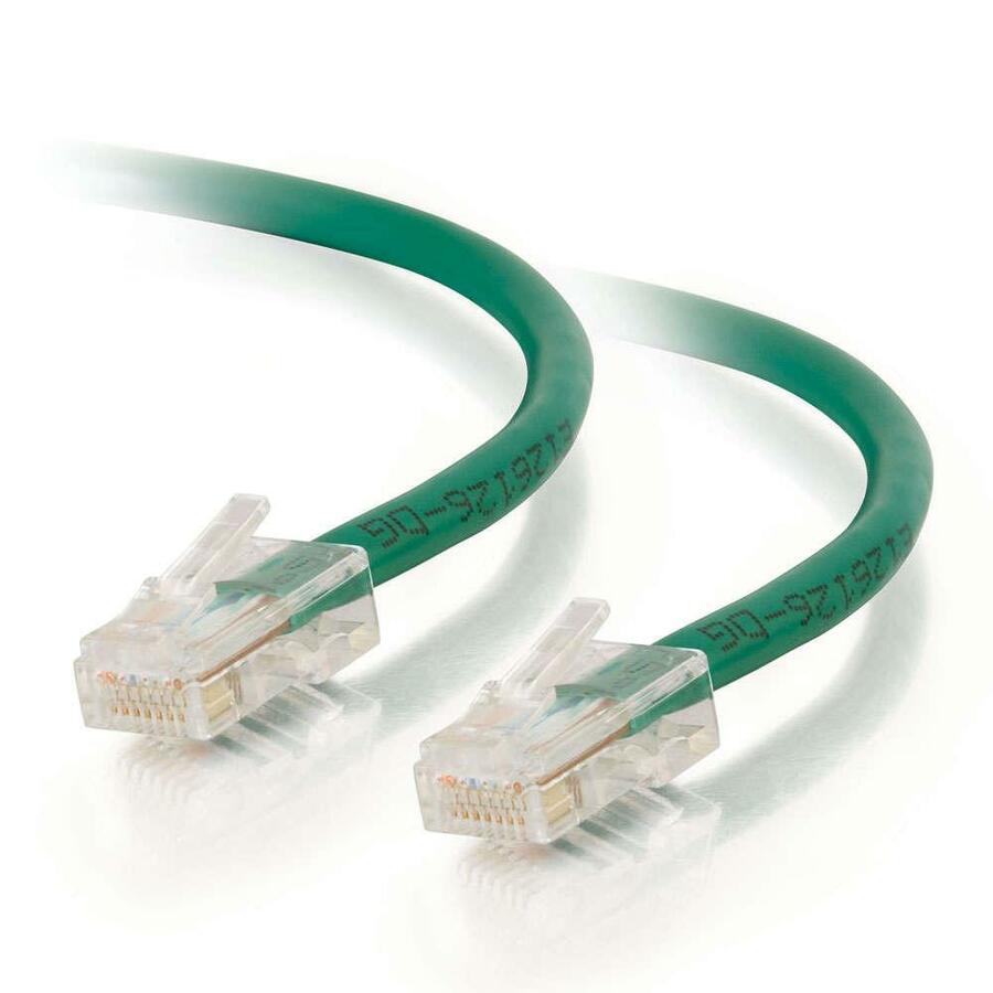 C2G-15ft Cat6 Non-Booted Unshielded (UTP) Network Patch Cable - Green