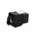 AddOn Non-Terminated to RJ-45 (Female) Black Cat6A UTP Copper Connector 180 Degree
