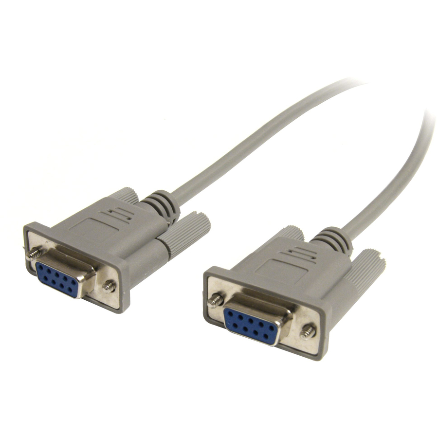 StarTech Cross Wired DB9 Serial Null Modem Cable - F/F - Serial/Null Modem Cable - 1 x DB-9, 1 x DB-9 - Serial/Null Modem Cable Crossover External - 25 ft