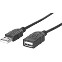 USB-A to USB-A Extension Cable, 1.8m, Male to Female, 480 Mbps (USB 2.0), Hi-Speed USB, Black, Lifetime Warranty, Equivalent to USBEXTAA6BK