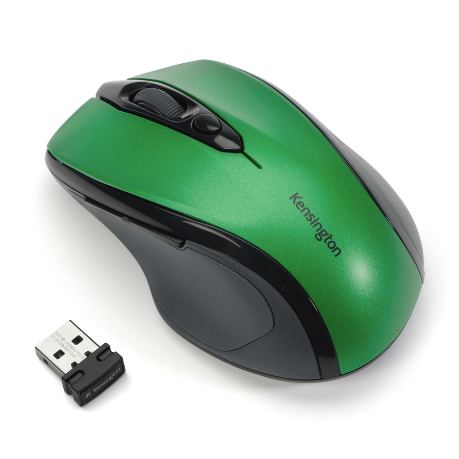 Kensington Pro Fit Mid-Size Wireless Mouse - Emerald Green