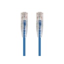 Monoprice SlimRun Cat6 28AWG UTP Ethernet Network Cable, 20ft Blue