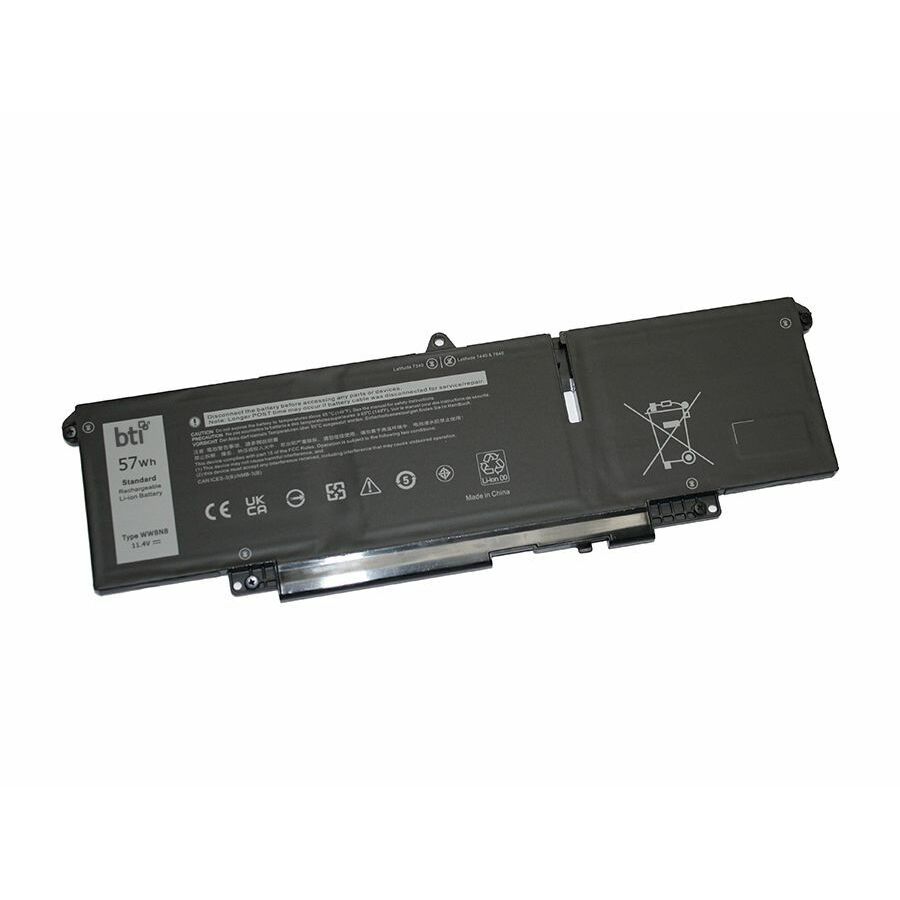 BTI WW8N8-BTI 3-CELL 11.4V LI-ION BATTERY WW8N8, V0W55, 047T0, CN-0047T0