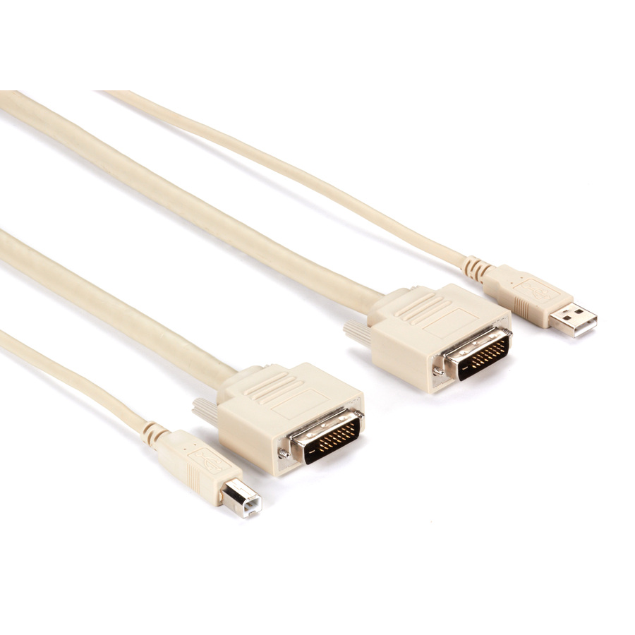 Black Box KVM CPU Cable - DVI-D - USB, 6-ft. (1.8-m)