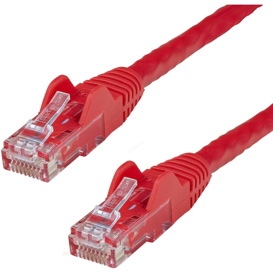 StarTech 3ft CAT6 Ethernet Cable - Red Snagless Gigabit - 100W PoE UTP 250Mhz Category 6 Patch Cord UL Certified Wiring/TIA