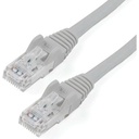 StarTech 35ft CAT6 Ethernet Cable - Gray Snagless Gigabit - 100W PoE UTP 250Mhz Category 6 Patch Cord UL Certified Wiring/TIA