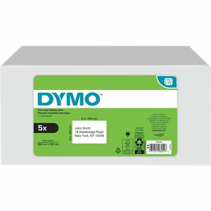 Dymo LabelWriter Extra Large Shipping Labels - 6" Height - Roll - Direct Thermal - Black on White - Paper - Peel & Stick, Self-adhesive, BPA Free - 220 / Roll - 1100 Total Label(s) - 5 Pack