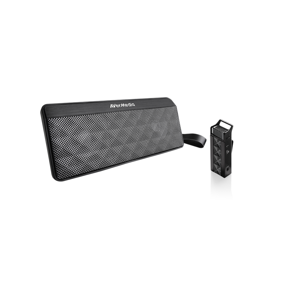 AVerMedia AW330 Portable Speaker and Wireless Mic Combo - 20W RMS
