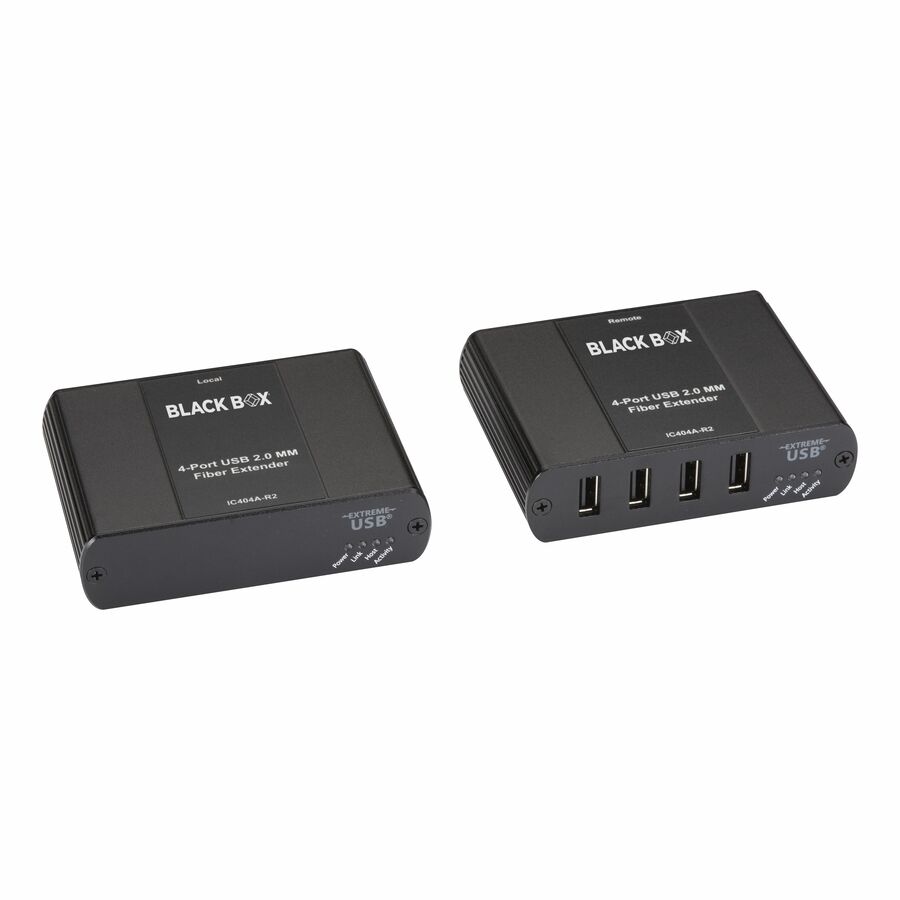 Black Box USB 2.0 Extender - Multimode Fiber, 4-Port