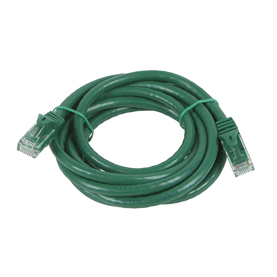 Monoprice FLEXboot Series Cat5e 24AWG UTP Ethernet Network Patch Cable, 7ft Green